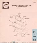 Sunnen-Sunnen K-P-28 Mandrels, Assembly Instructions Manual-K-P28-01